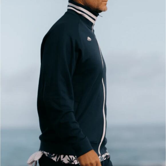 Radmor Golf Men's Navy/Snow White Chappie Recycled Jacket Size M - Picture 2 of 11